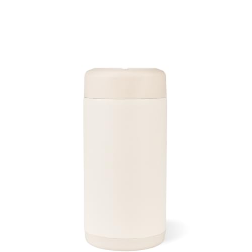 Image of HydroJug Slim Can Cooler 12 oz, Stainless Steel Can Holder, Cream