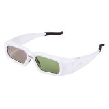 SSZ-200DLW 3D Active Rechargeable Shutter Glasses for DLP-Link Projector, White