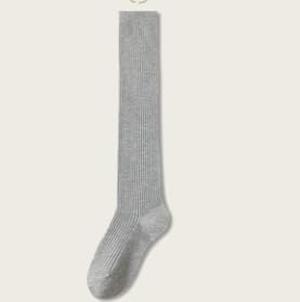 [ＳＴＥＥＬ－ＬＡＮＤ] ニーハイソックス ウール 1足 レディース 女装 JK風 美脚 ロングソックス 冬用 防寒 下雪対応 (裏起毛/ベーシックタイプ) 柔らか 弾力 保温 防臭 抗菌 吸汗 秋冬用 靴下 [並行輸入品]