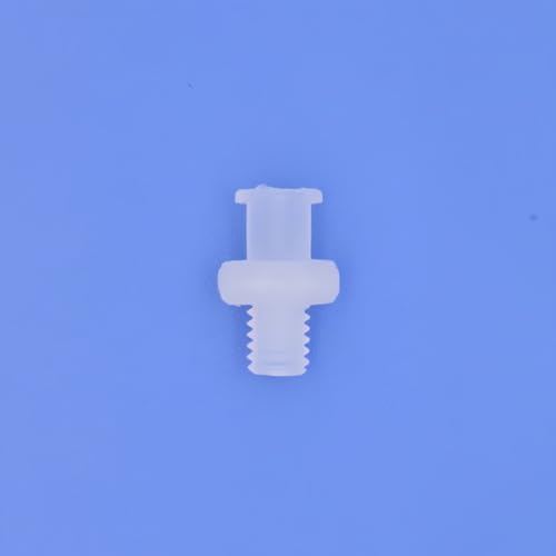 Hynec 15-pack Polypropylene(PP) Female Luer Lock Adapter to Thread Bolt for Lab and Industrial Use, Heat-resistant and Food-grade(Natural, M6)