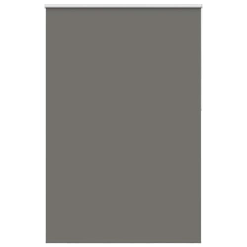 Estor plegable para ventanas, estor opaco, gris, 155 x 210 cm, ancho de la tela de poliéster 151,6 cm, para casa y terraza