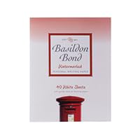 BASILDON BOND MED WRITING PAD 40SHTS WHT