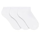 SELENE Kit 3 Meia Sapatilha Confortável Esportiva Unissex Adulto, 3 Branco, 34-39