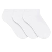 SELENE Kit 3 Meia Sapatilha Confortável Esportiva Unissex Adulto, 3 Branco, 34-39