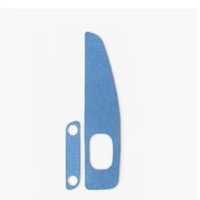 Car Cover Console Panel for Mustang GT 2024- Carbon Fiber Leather Handbrake Panel Trim Sticker Car Interior Tuning(4175 Blue LHD)