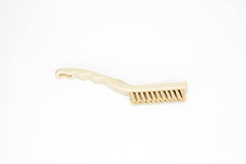 Image of SPARTA Detail Brush Grout Brush, Crevice Brush with Hanging Hole for Bathroom, Kitchens, Countertop, Plastic, 9 Inches, Tan