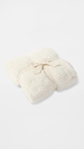 Barefoot Dreams Women's CozyChic Throw, Cream, Off White, One Size4