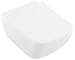 Produktbild Villeroy & Boch Collaro Combi-Pack, Wand-Tiefspül-WC mit DirectFlush, mit WC-Sitz SlimSeat, 4626RS; Farbe: Weiß Ceramicplus