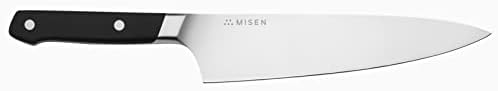Misen 8" Chef Knife – High Carbon Japanese AUS-10 Stainless Steel – Hybrid German & Japanese Blade – Precision Kitchen Knife for Professionals & Home Cooks – Ultimate Cutting Performance - Black - Thumbnail 5