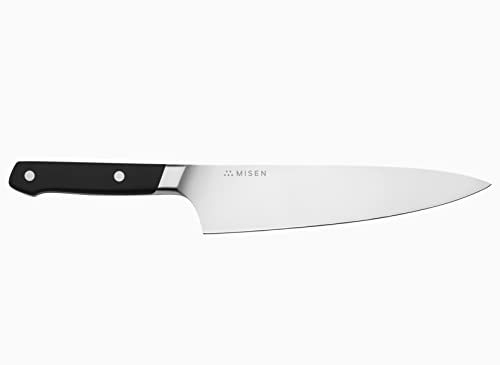 Misen Chef Knife - 8 Inch Professional Kitchen Knife - High Carbon Steel Ultra Sharp Chef's Knife, Black #TOP1