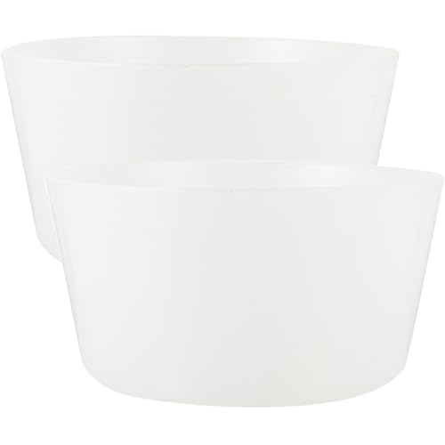 jojofuny Revestimiento Duradero para Barril de Sauna de Plástico Blanco Paquete de 2 Unidades Accesorio Práctico para Piscinas y Spas Revestimiento Multifuncional para Pedicura y