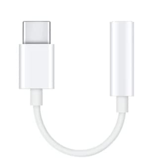 USB Type C to 3.5 mm Audio Jack Connector Adapter Compatible with Xiaomi | Oppo | Realme | Oppo | Oneplus - White