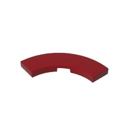 Circular Plate 3X3 Curved Light Panel 50PCS Compatible with Lego GDS-2182 Classic Bulk Toy MOC Color:Dark Red