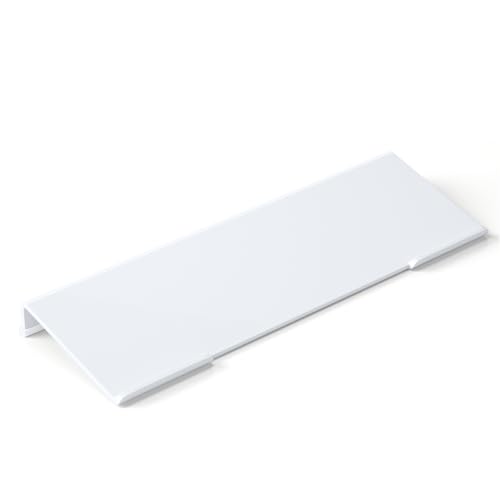 Richboom Acrylic Tilted Computer Keyboard Holder for Easy Ergonomic Typing, Keyboard Stand for Office Desk, Home, School, White