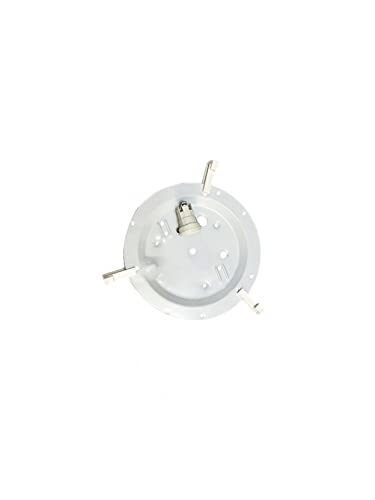 Plafonnier diamètre 30 cm haut de gamme avec sa structure en métal blanc E27 en lot de 5