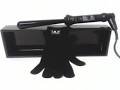 ISO Twister Black 25-13mm Reverse Barrel Tourmaline Ceramic Hair Curling Iron and Heat-Resistant Glove