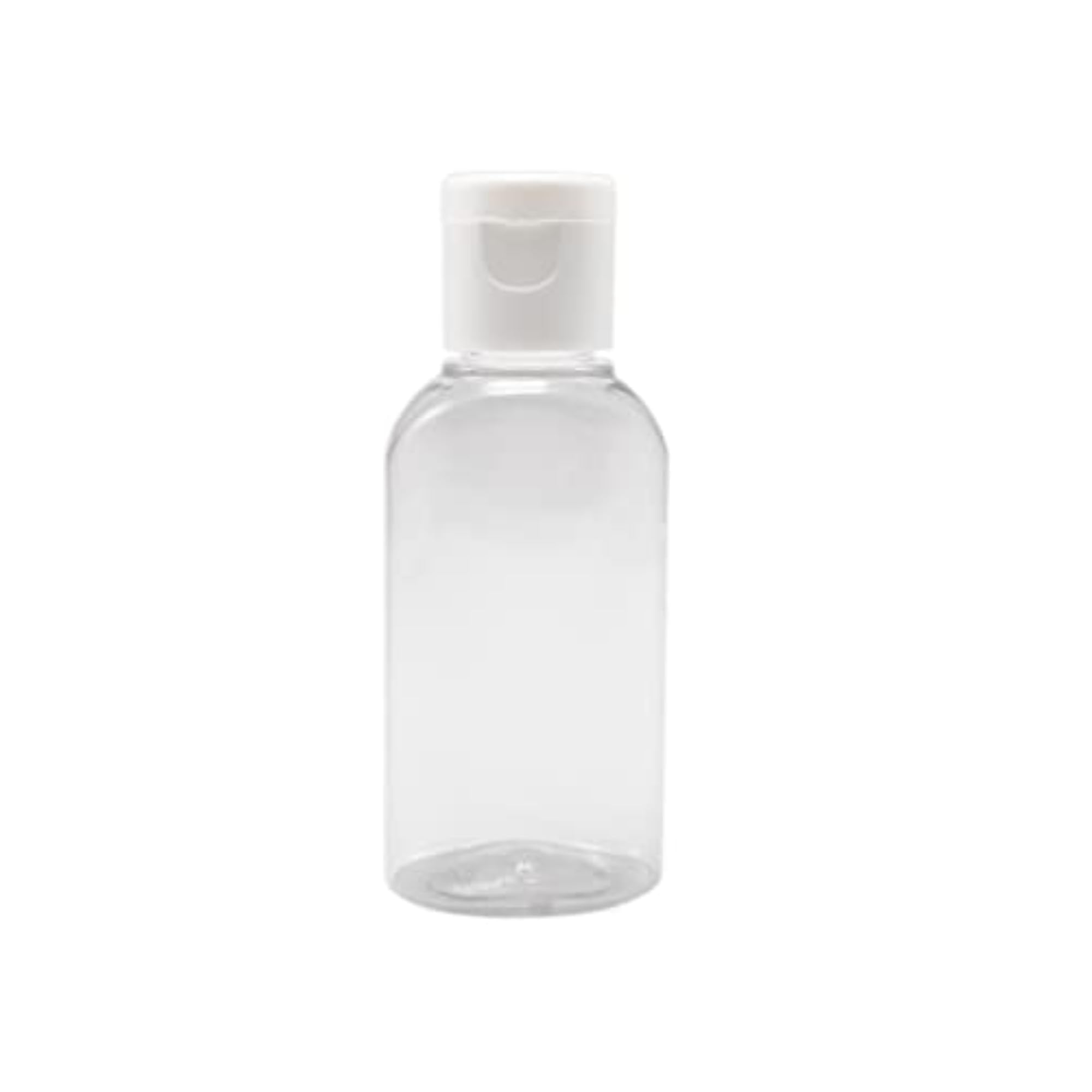 3 Pcs 50ml Clear Empty Plastic Sample Flip Cap Bottles