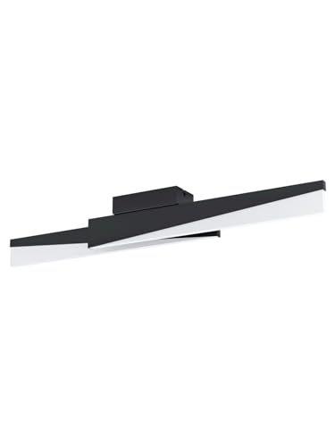 Plafonnier LED moderne GL0061 noir, luminaire haute luminosité pour couloir