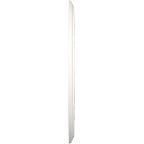 Image of Ekena Millwork CMP16BAGBW Baltimore Thermoformed PVC Ceiling Medallion (Fits Canopies up to 6 1 /2 inch), 16 inchOD x 3 1 /2 inchID x 1 inchP, UltraCover Satin Blossom White