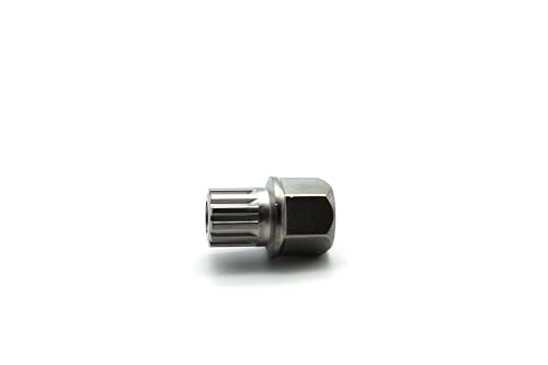 Image of TEMO 57 /12Pt Wheel Lock Lugnut Anti-Theft Lug Nut Screw Removal Key Socket S3057 for Vw Audi