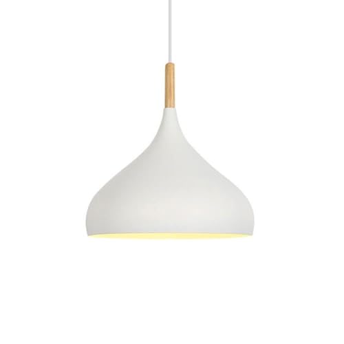 Lustre d'art en fer suspension rétro réglable blanche pour chambre bureau couloir