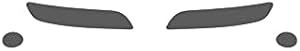 Rshield Fog Light Protection Film Covers compatible with Porsche 911 2005-2012 - Matte Smoke