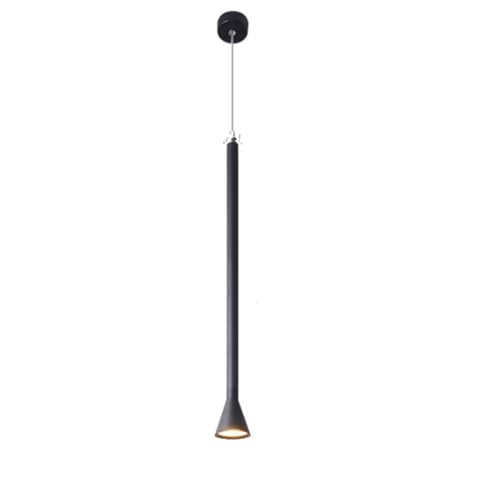 Lámpara Colgante para Escaleras y Loft con Estilo Minimalista y 55cm de Longitud Negra