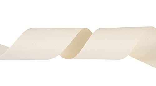 Fondersy 50mmX 91M Solid Grosgrain Ribbon for Gift Wrapping Parties Wedding Decoration, Crafts Sewing(Ivory) - Image 3