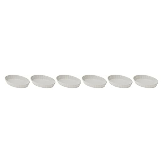 Küchenprofi Creme Brulee skålar, set med 6 porslin, vit, förpackning, 6