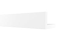 HEXIMO Winkelprofil weiß 1.7 Meter Profile - XPS Abdeckleisten für Heizungsrohre, L-Profil Rohrabdeckleiste Eckleiste Modell: HRA-4-58x90 mm (25 cm Musterstück) – Ansicht 3