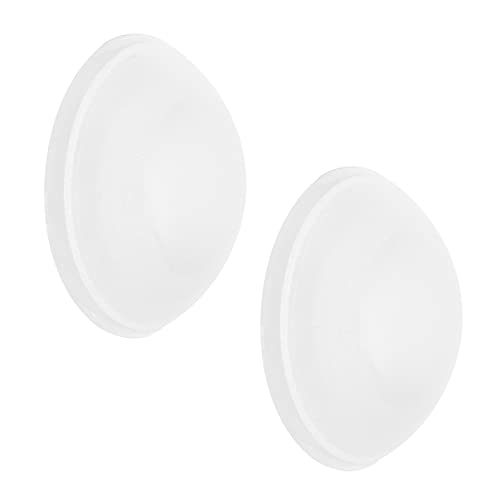 WAGNER Paracolpo SATINATO - Set da 2 pezzi - Diametro Ø 40 x 12 mm I Paracolpi a parete da avvitare o incollare I Protezione contro gli urti in plastica pregiata - 15234112