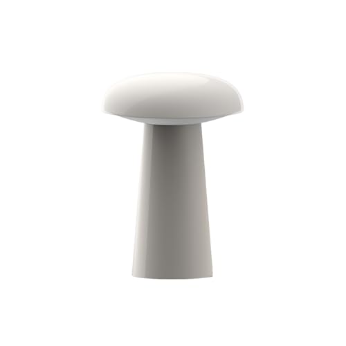 Image of LUMENA Space M1 Portable Table Lamp | Rechargeable LED Bedside Lamp with Detachable Shade, 3 Brightness Levels, 3 Light Modes, 5000mAh Battery, Wireless Mood Light for Room Decor (Beige)