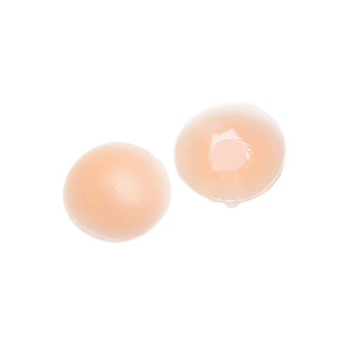 Tapa Mamilos Super Aderente Bem Fino Adesivo Para Seios R30 Cor:Bege;Tamanho:36