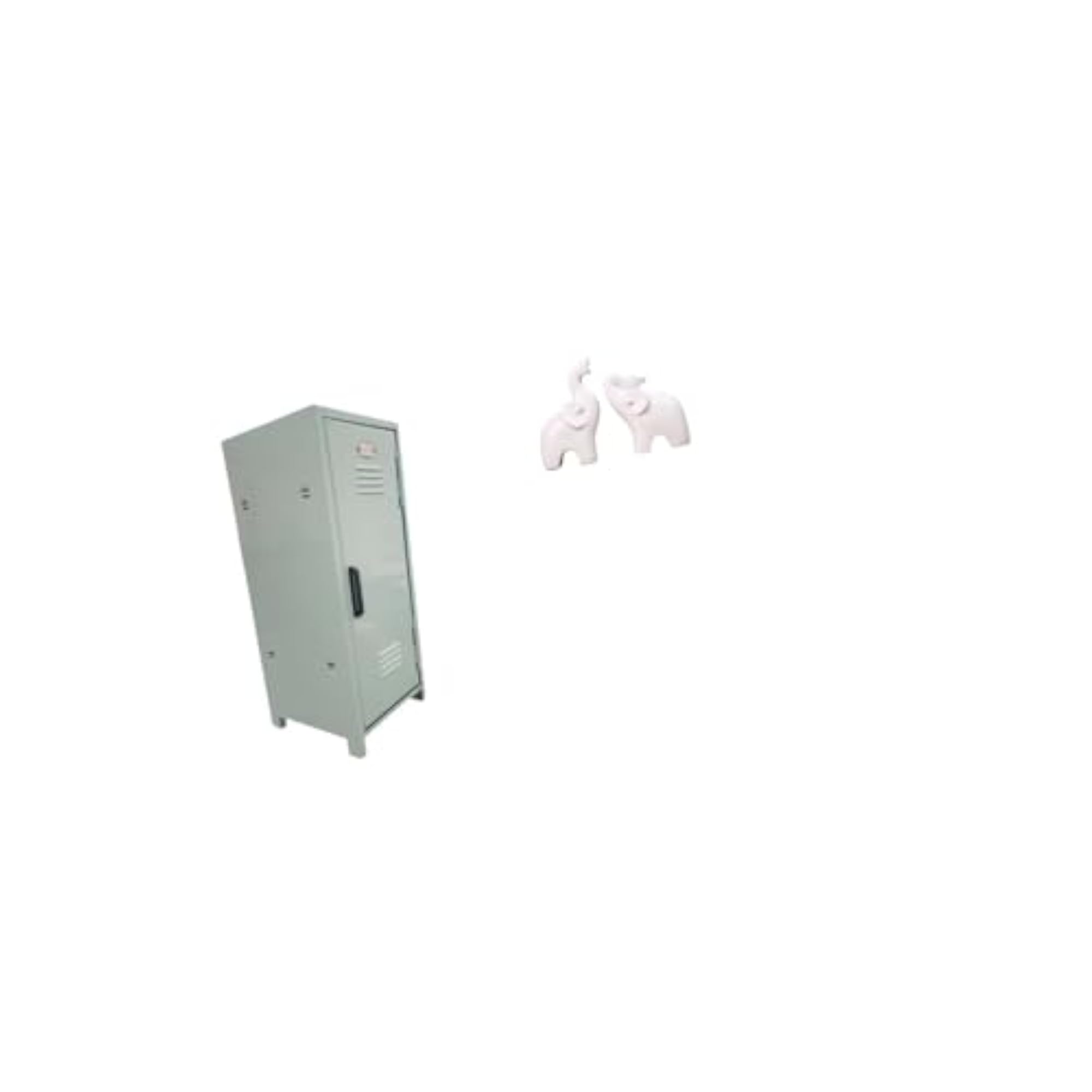 Stackable Organizer Cabinet with Elephant Sculptures