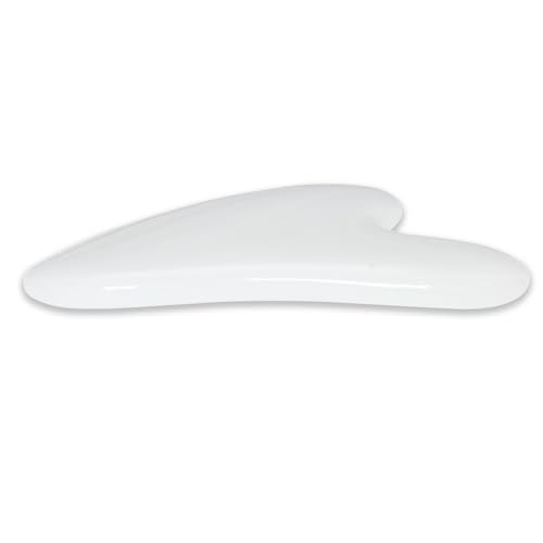 Image of Gua Sha Jade Stone Gua Sha Massage Tool, Guasha Tool for Face and Body Skin Massage. Tools for SPA Acupuncture, Pink Stone for Body Face Neck and Eye, Skin Care Gift for Woman (White)