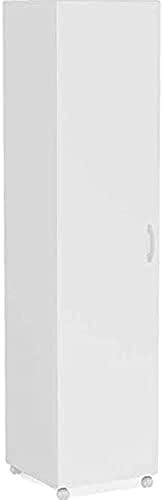 Armário Multiuso 1 Porta e Nicho para Tábua de Passar Branco Poli...