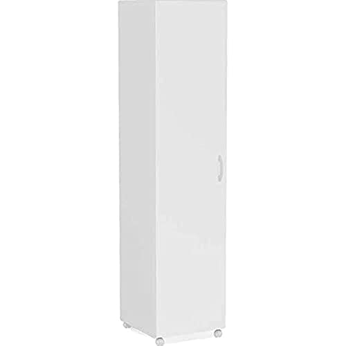 Armário Multiuso 1 Porta e Nicho para Tábua de Passar Branco Poli...