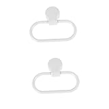 STOBAZA 2pcs Suction Cup Towel Holder Suction Cup Towel Hook Towel Rack with Shelf Bath Towel Ring T
