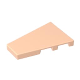 XYEIUGO Circular Plate 2x3 Wedge Plate Left Compatible, Light Flesh, 50 PCS — image 1