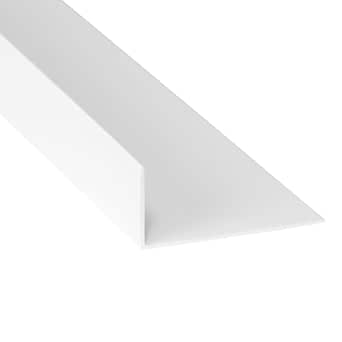 PVC Unequal Angle Trim, 70mm x 30mm, 90 Degree, White, 1 Metre : Amazon ...