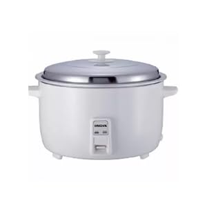 Nova 1.0 Liter Big Drum Rice Cooker, White - 3565