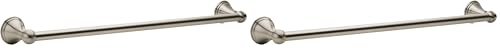 Image of Moen Preston Collection Brushed Nickel 18-Inch Single Bathroom Towel Bar, DN8418BN (Pack of 2)