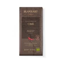 Pack 2x75g Chocolate Negro 83% Cacao con Chili | Origen Perú | Selección ECO | Sin Gluten (SG) | 100% Origen Vegetal | Calidad Vegana