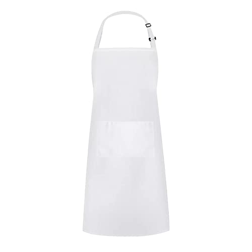 Tablier de cuisine adulte avec poche sangle ajustable polyester anti-tache - 2