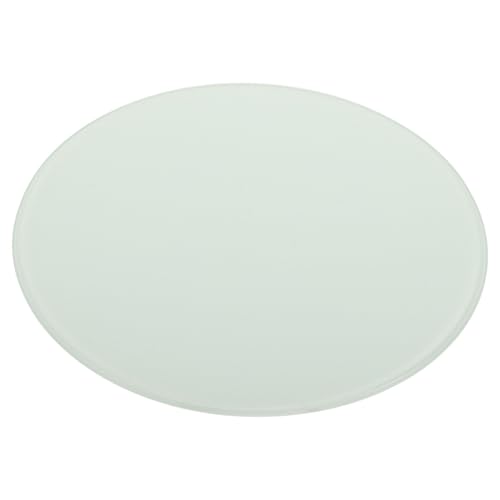 HEALEEP Tabla de Cortar de Vidrio Templado Redonda 20 Cm Práctica y Resistente para Cocina Casera Tabla de Cortar para Alimentos Verduras y Frutas Superficie Lisa para Amasar en Encimera