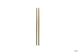 Juego de 12 pares de palillos orientales para alimentos de acero inoxidable dorado revestido, 23 cm