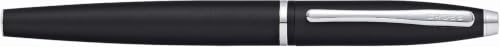 Image of Cross Calais Matte Black Fountain Pen with Medium Stainless Steel Nib (AT0116S-14MS) | Medium Nib, Includes Premium Gift Box