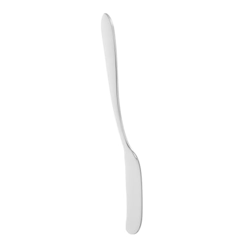 Alipis Cuchara para hacer bolas de cuchillo de mantequilla de maní cuchillo para esparcir raspador de espátula cuchillo para untar mantequilla espátula larga Acero inoxidable Silver