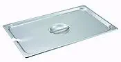 Winco SPCF Full Size Slotted Steam Table Pan Cover, Stainless Steel