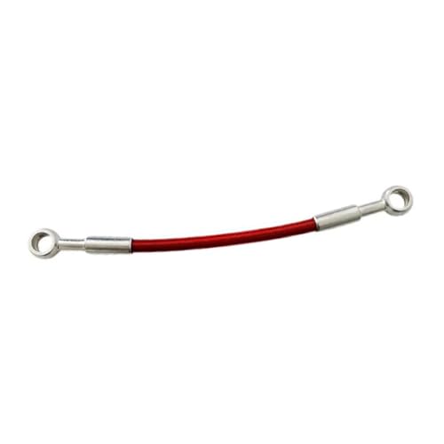 Cable de freno de acero inoxidable AN3 de 440cm con terminales banjo M10 para moto